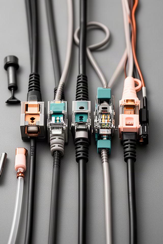Cableado y conectores electrónicos preparados para una revisión técnica detallada