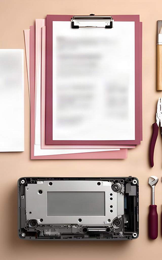 Documentación técnica junto a un equipo electrónico preparado para su entrega